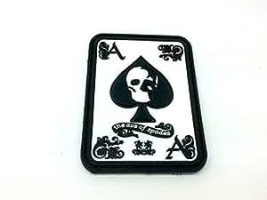 Ace Of Spades Biker Airsoft Paintball PVC Morale Patch