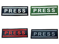 PRESS Journalist Photographer Airsoft Paintball PVC Morale Cosplay Patch