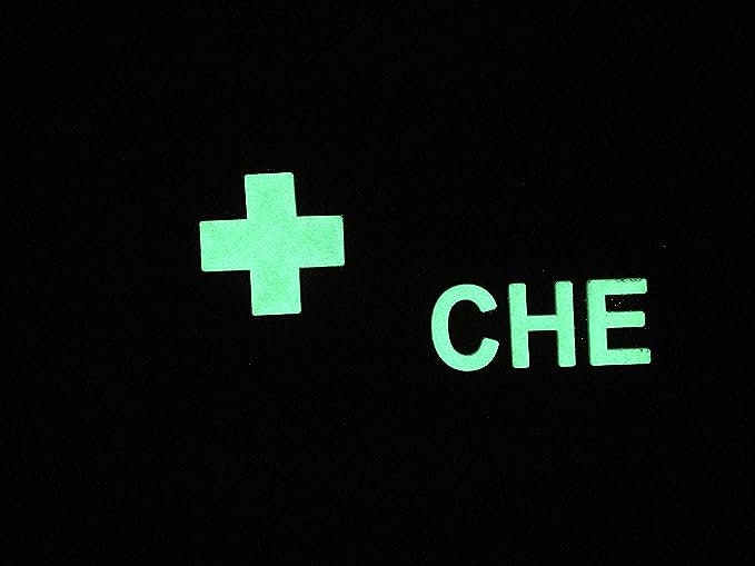 Switzerland Swiss Diagonal CHE Glow in the Dark Flag Tactical PVC Airsoft Paintball Cosplay Team Patch