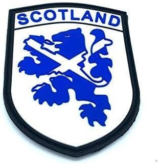 Scotland Blue Rampant Lion Flag PVC Airsoft Paintball Team Patch