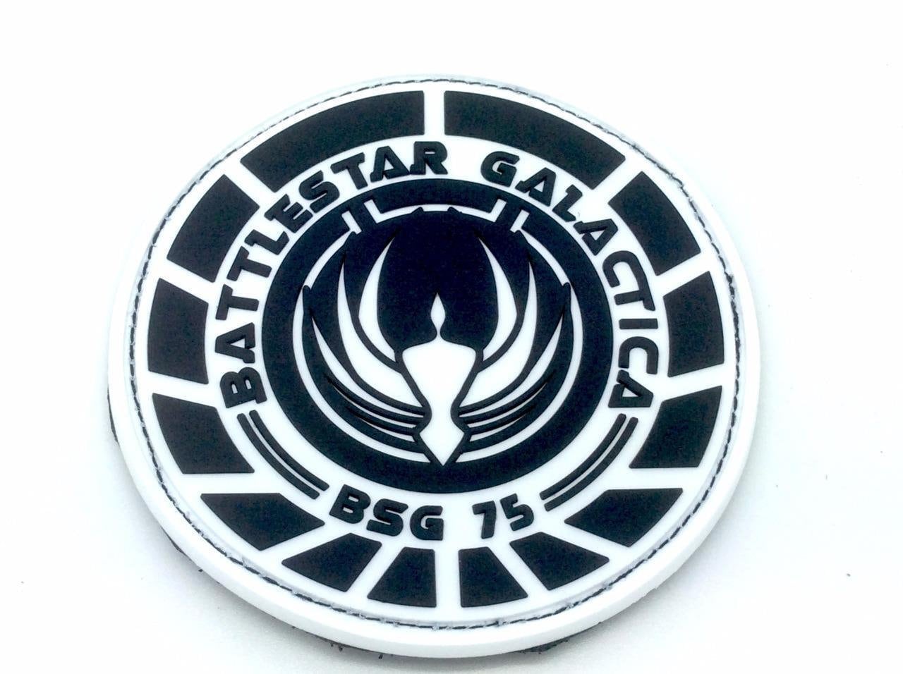 Battlestar BSG 75 Officer Sci Fi PVC Airsoft Paintball Cosplay Morale Fan Patch