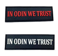 In Odin We Trust Viking Norse Rune PVC Airsoft Paintball Morale Patch