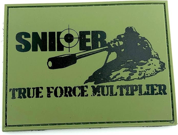 Sniper True Force Multiplier Tactical PVC Airsoft Paintball Cosplay Patch