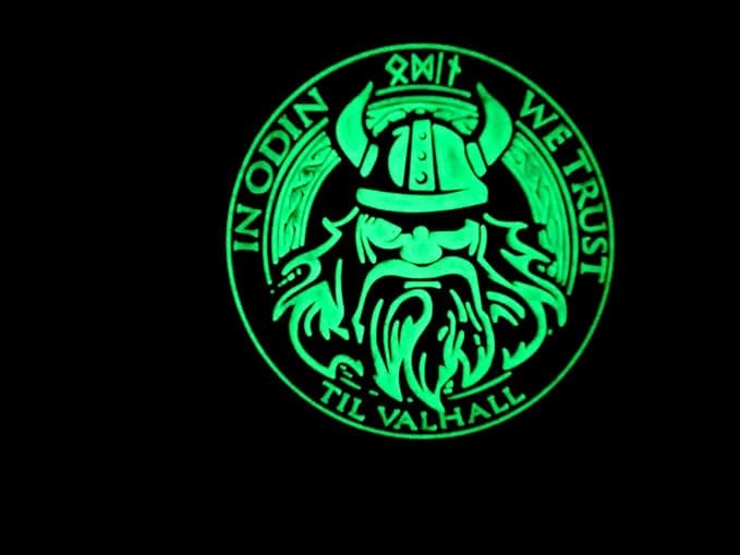 In Odin We Trust Viking Valhalla PVC Airsoft Paintball Morale Cosplay Tactical Patch
