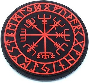 Aegishjalmr Viking Helm of Awe Terror Protection Norse Rune Airsoft Paintball PVC Morale Patch