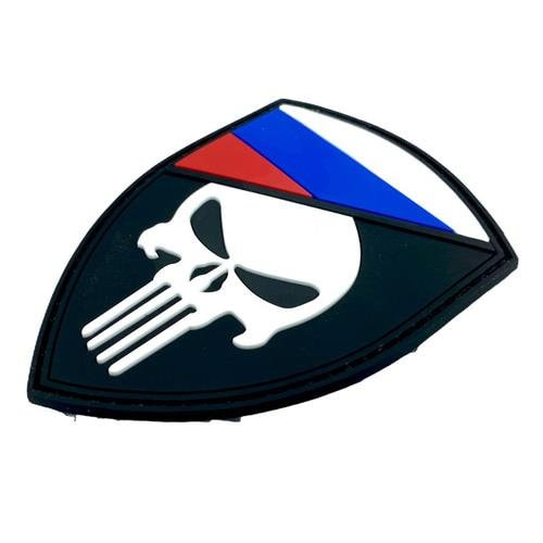 Russia Russian Pоссия Skull Glow in the Dark Flag Airsoft PVC Morale Cosplay Team Patch