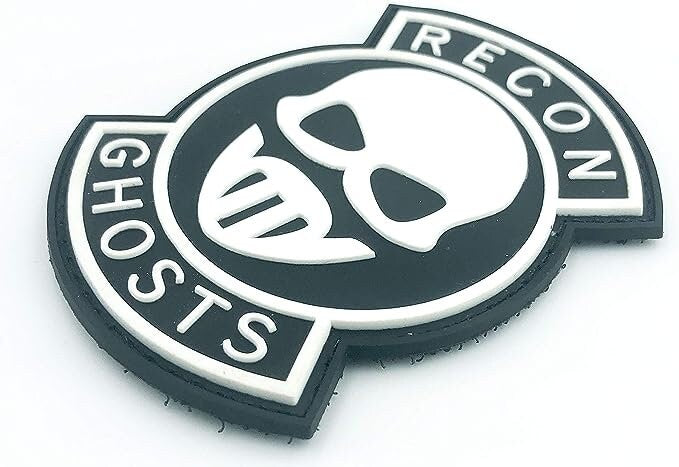 Recon Ghosts Glow In The Dark Airsoft PVC Airsoft Paintball Morale Team Patch