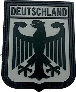 Deutschland Royal Coat Of Arms Imperial Eagle Germany Flag Airsoft Paintball PVC Morale Patch