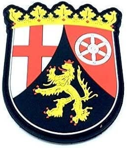 Rhineland Palatinate Coat Of Arms German Crest Airsoft Paintball PVC Morale Team Patch