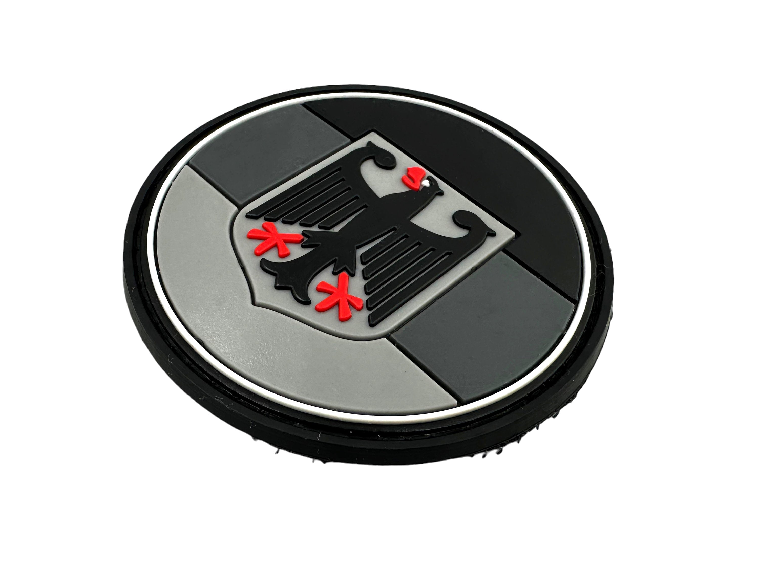Deutschland German Royal Coat of Arms Imperial Eagle Flag Round Airsoft PVC Patch