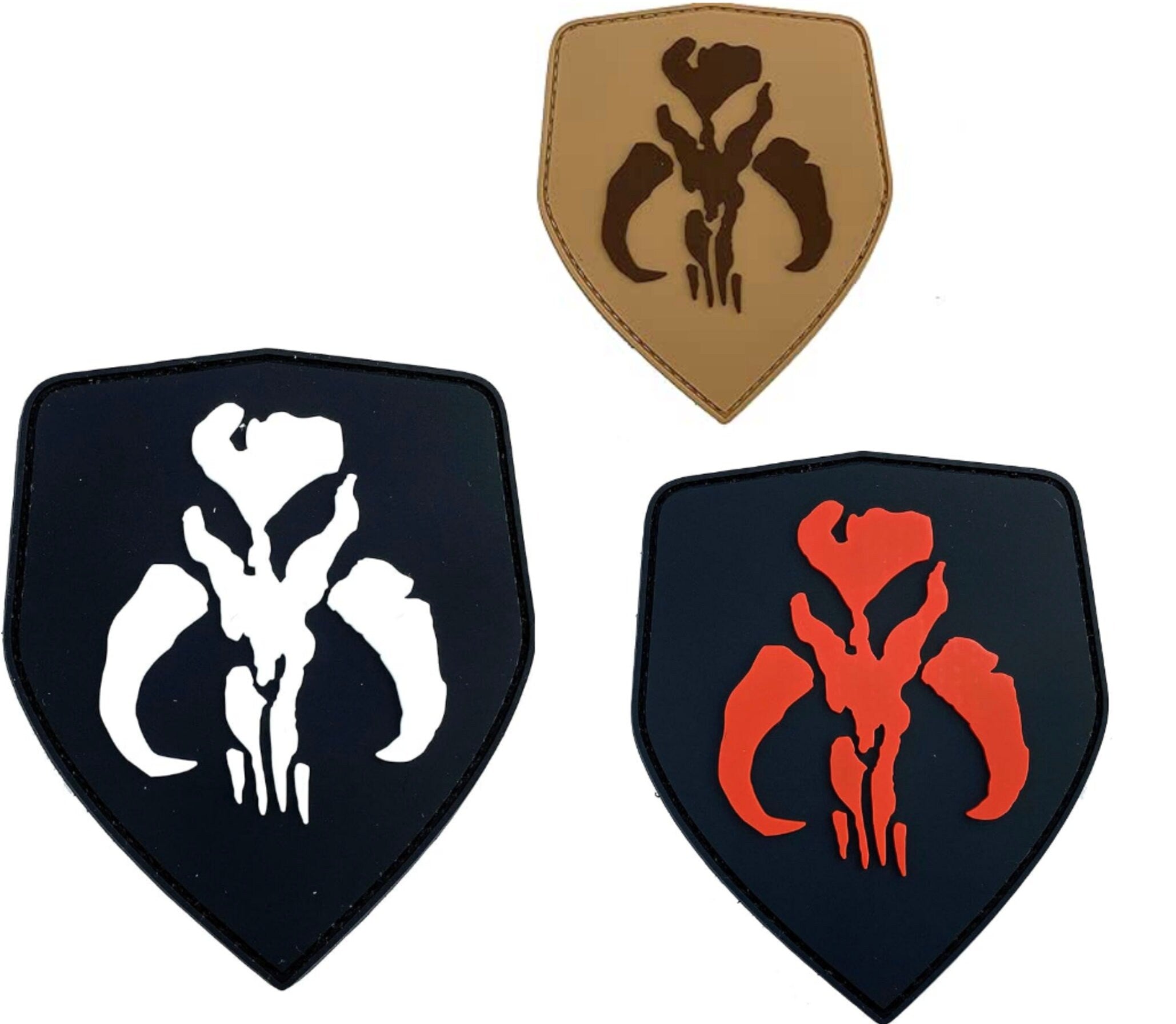 Bounty Hunter Boba Fett Bantha Skull Cosplay Airsoft PVC Fan Morale Patch