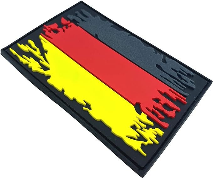 Distressed Germany German Deutschland Flag Airsoft PVC Morale Cosplay Team Patch
