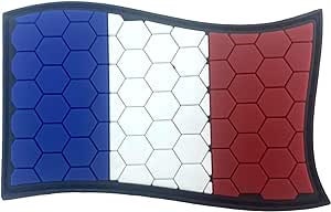 France French Honeycomb Flag Airsoft PVC Morale Cosplay Team Patch