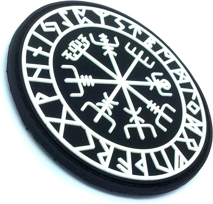 Aegishjalmr Viking Helm of Awe Terror Protection Norse Rune Airsoft Paintball PVC Morale Patch