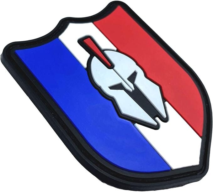 French France Francais Centurion Tricolour Flag Airsoft PVC Morale Cosplay Team Patch