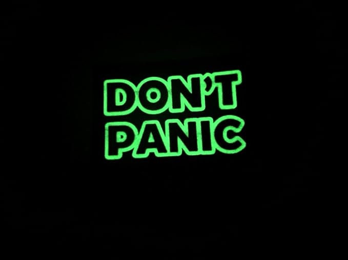 Don't Panic Tactical Airsoft Paintball PVC Morale Patch