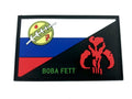 Russia Россия Flag Bounty Hunter Boba Fett Bantha Skull Cosplay Airsoft PVC Fan Morale Patch