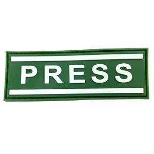 PRESS Journalist Photographer Airsoft Paintball PVC Morale Cosplay Patch