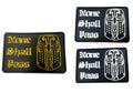 None Shall Pass Holy Grail Knight Airsoft Paintball PVC Morale Cosplay Patch
