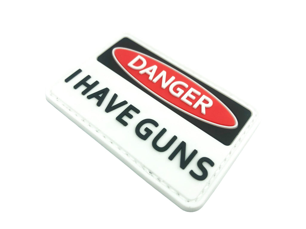 Danger I Have Guns Paintball Airsoft PVC Morale Patch