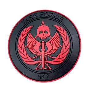 Task Force 141 Black Operative PVC Airsoft Paintball Cosplay Patch