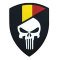 Belgium Belgian Skull Glow in the Dark Flag Airsoft PVC Morale Cosplay Team Patch