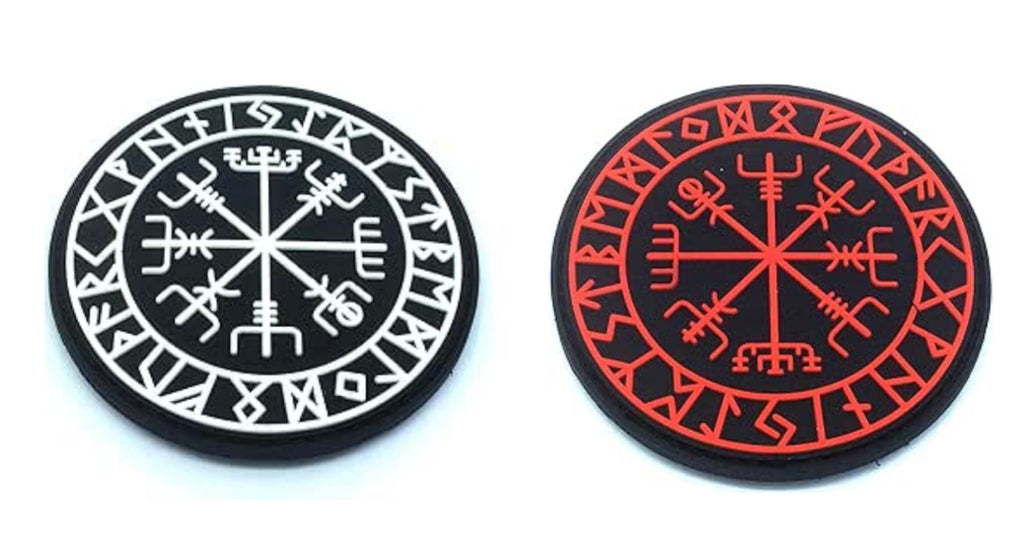 Aegishjalmr Viking Helm of Awe Terror Protection Norse Rune Airsoft Paintball PVC Morale Patch