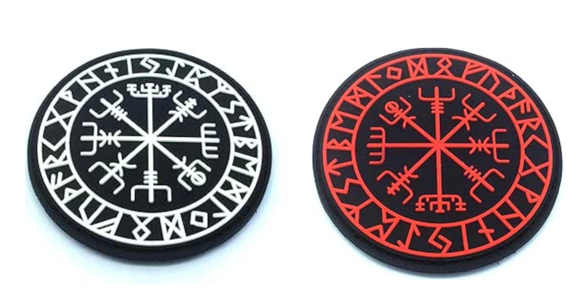 Aegishjalmr Viking Helm of Awe Terror Protection Norse Rune Airsoft Paintball PVC Morale Patch