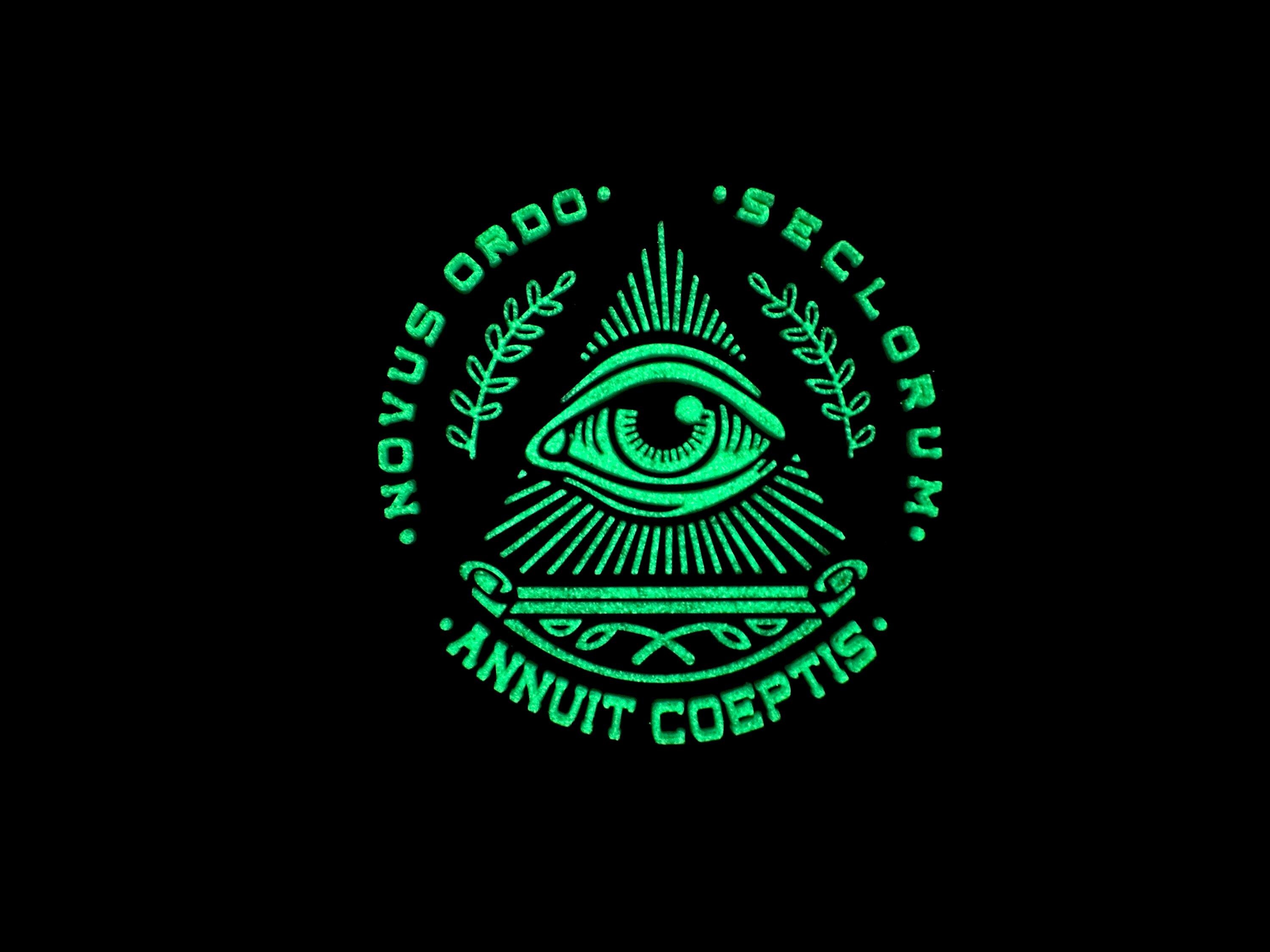 Illuminati Eye of Providence Annuit Coeptis Airsoft Paintball PVC Morale Patch