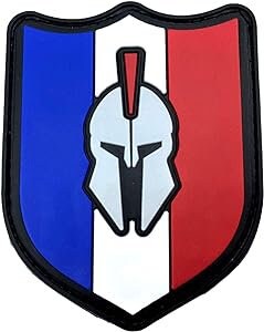 French France Francais Centurion Tricolour Flag Airsoft PVC Morale Cosplay Team Patch