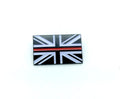Thin Red Line Union Jack Fire Service Metal Pin Badge Brooch