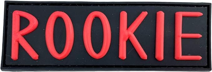 Rookie Airsoft Paintball PVC Morale Patch