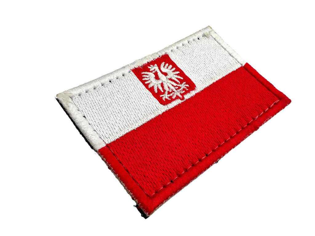 Polska Poland Crest Flag Tactical Embroidered Airsoft Morale Patch