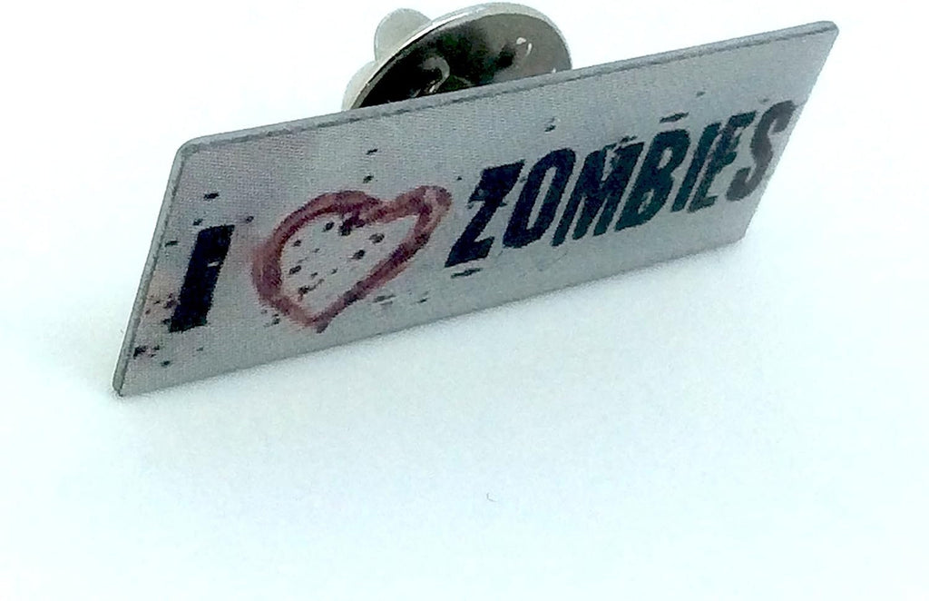 I Love Zombies Cosplay Metal Pin Badge Brooch