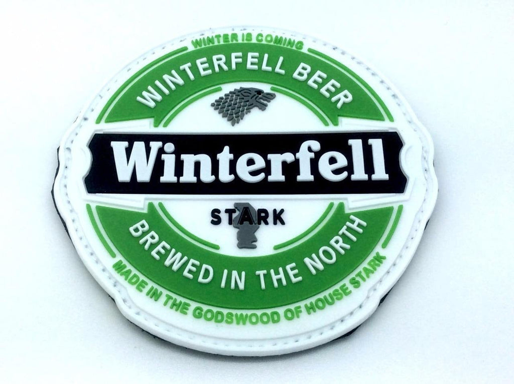 Winterfell Stark Brewed in the North GOT PVC Airsoft Paintball Morale Patch