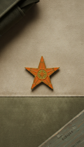 Orange Blaze Tactical Star Pin