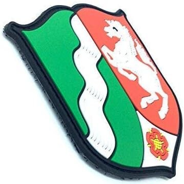 Nordrhein-Westfalen Coat Of Arms German Crest Airsoft Paintball PVC Morale Team Patch