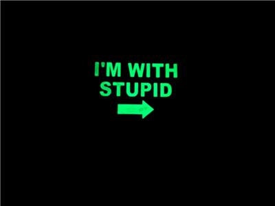 I'm with Stupid Tactical PVC Airsoft Paintball Morale Patch