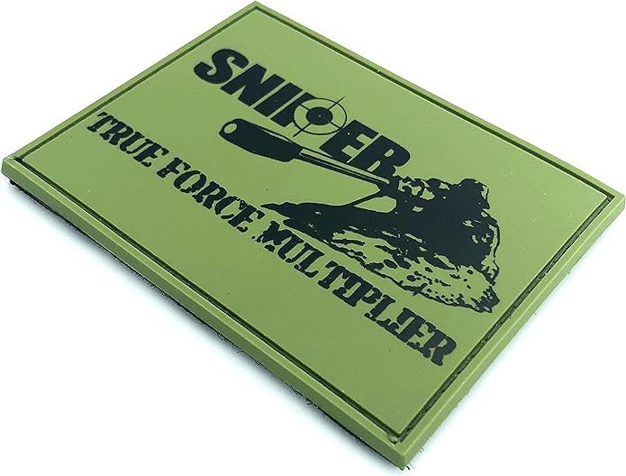 Sniper True Force Multiplier Tactical PVC Airsoft Paintball Cosplay Patch