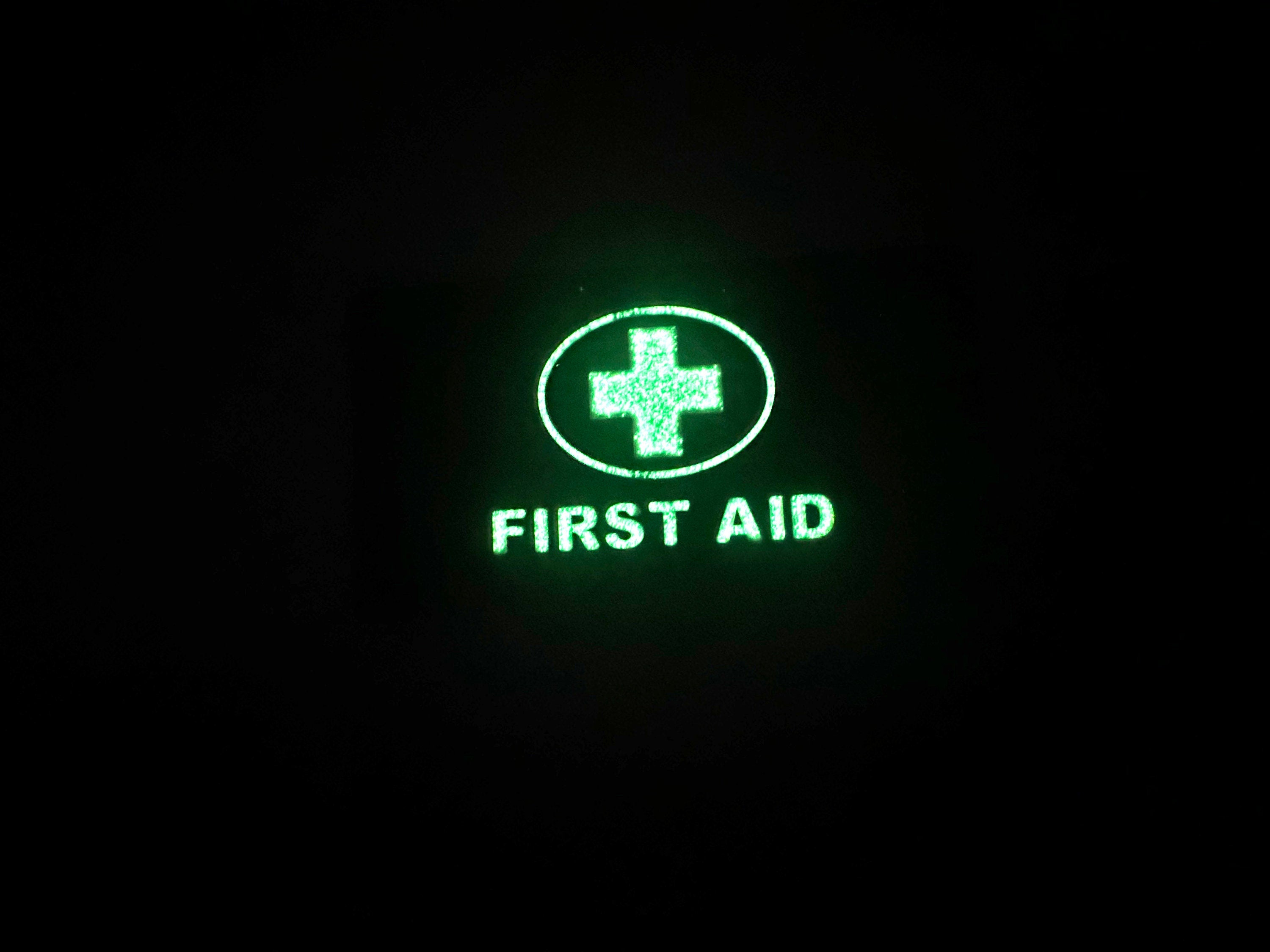 First Aid Medic Black Glow in the Dark Tactical PVC Airsoft Paintball Cosplay Patch