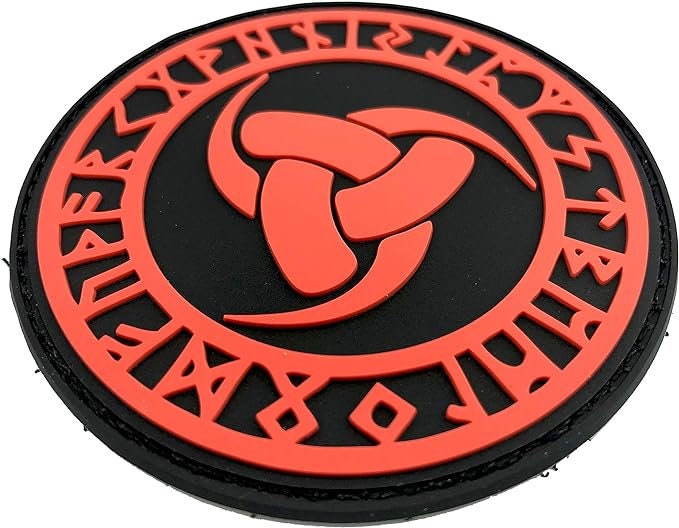 The Triple Horn of Odin The Horn Triskelion Norse Rune Viking PVC Airsoft Paintball Morale Patch