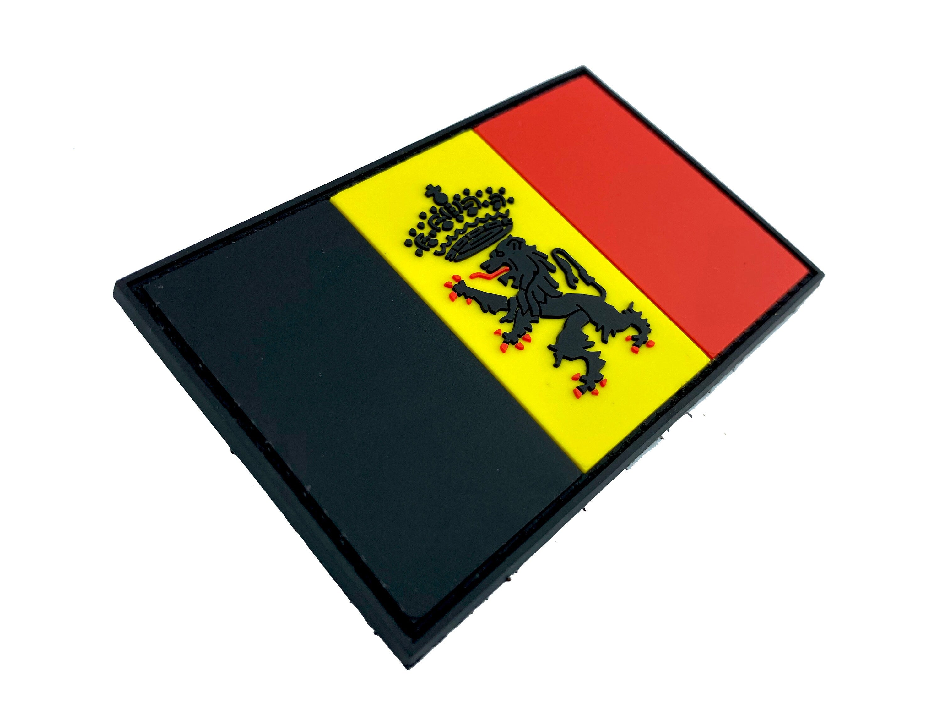 Belgium Belgian Crest Flag Cosplay Airsoft Paintball PVC Morale Patch