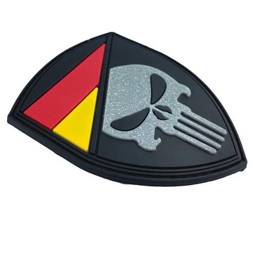 Deutschland German Germany Skull Flag Airsoft PVC Morale Cosplay Team Patch
