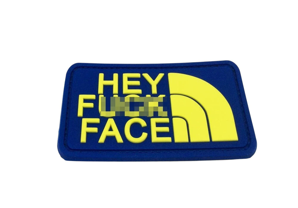 Hey F**K Face Tactical PVC Airsoft Paintball Cosplay Patch