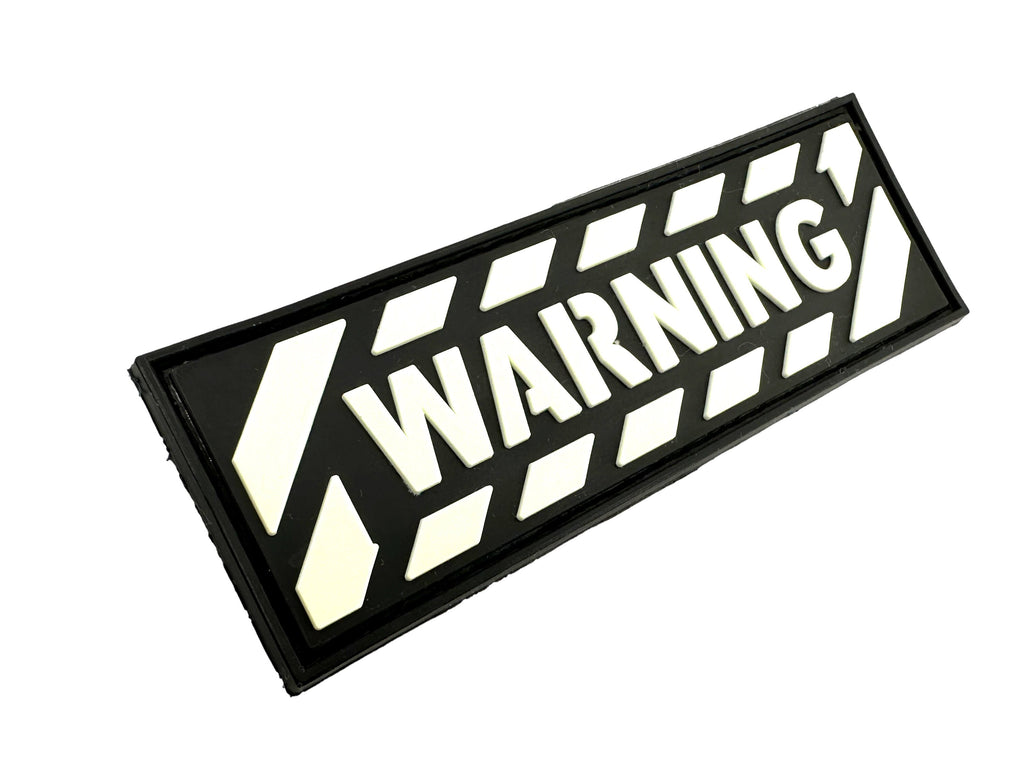 Warning Tactical Airsoft Paintball PVC Morale Patch