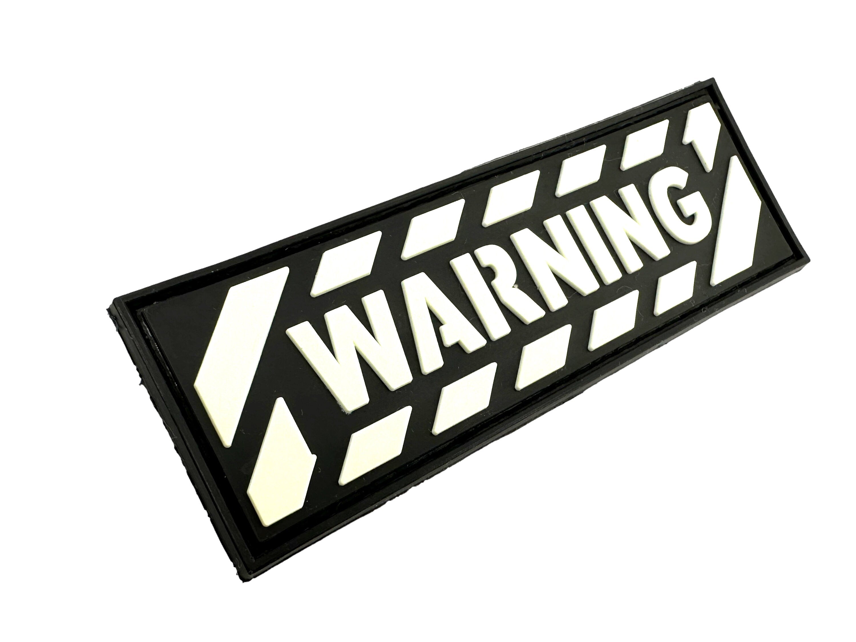 Warning Tactical Airsoft Paintball PVC Morale Patch