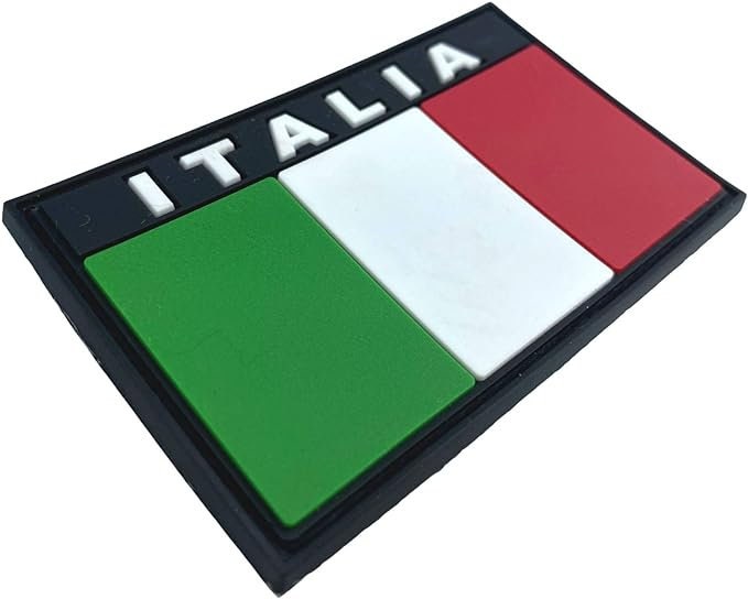 Italy Italian Italia Flag Airsoft PVC Morale Cosplay Team Patch