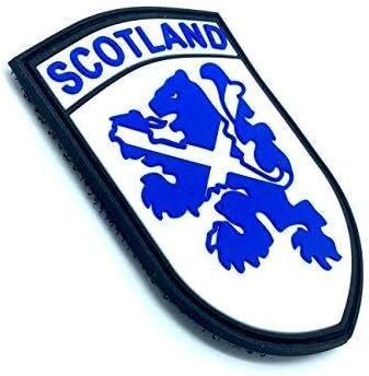 Scotland Blue Rampant Lion Flag PVC Airsoft Paintball Team Patch