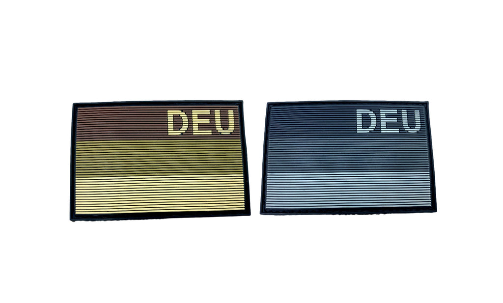 Deutschland German Germany DEU Subdued Flag Tactical Airsoft Paintball PVC Morale Patch