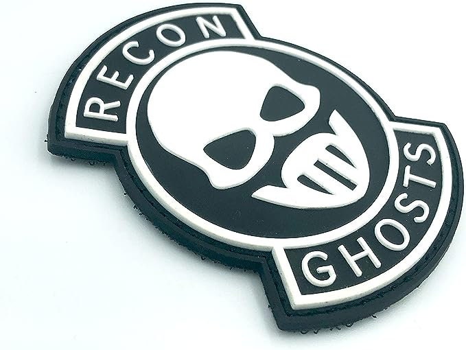 Recon Ghosts Glow In The Dark Airsoft PVC Airsoft Paintball Morale Team Patch